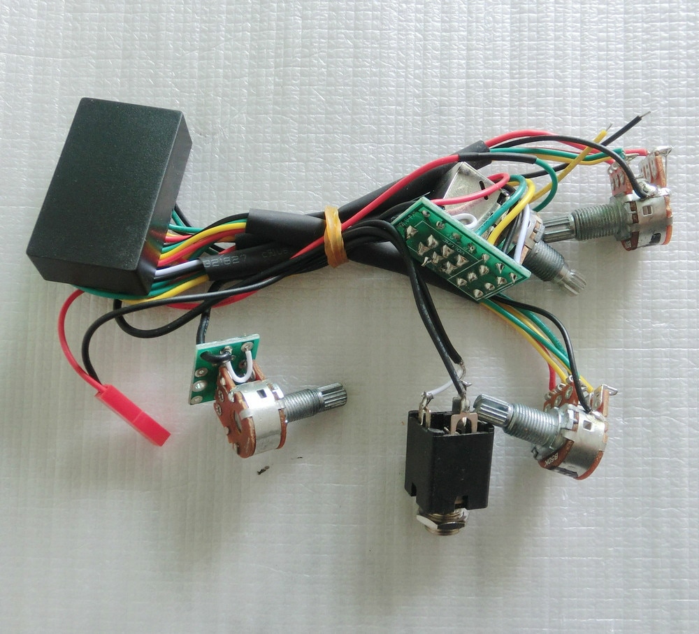 2 Band guitar EQ guitar Preamp Circuit for Active/Passtive guitar Pickup Amplifying circuit with Push pull pot