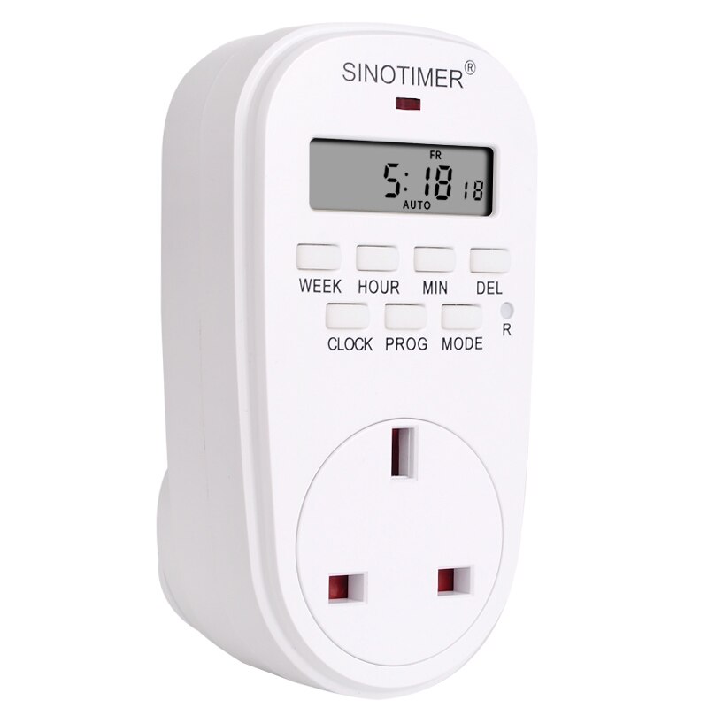 UK Plug British Outlet 7 Days Weekly Programmable Digital Plug Socket Timer Switch Time Relay Wall Clock Power AC 230V 220V 50Hz