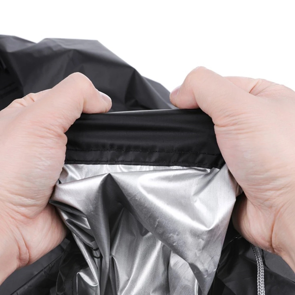 Cubierta protectora para parrilla de barbacoa, cubierta negra redonda para parrilla de barbacoa, resistente al agua, resistente a la lluvia, para exteriores, para exterior, polvo