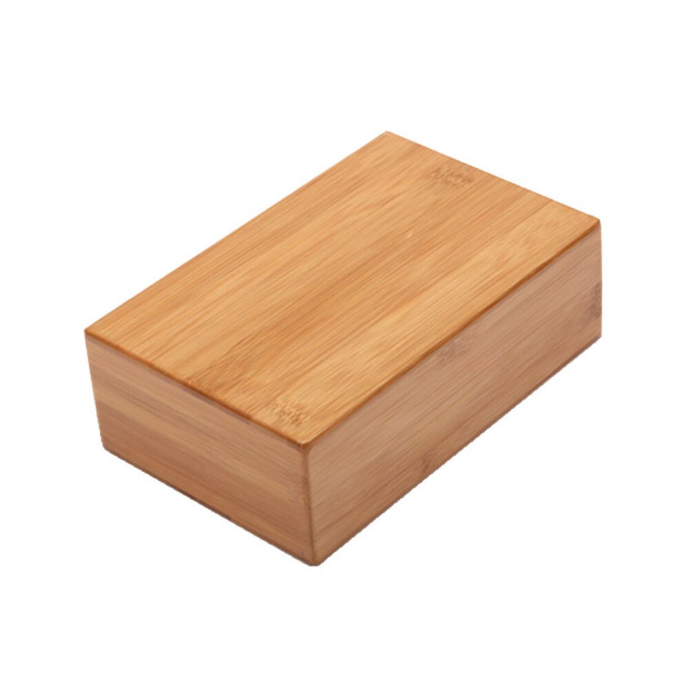 Non-Slip Gym Workout Home Handstand Brick Aid Exercise Fitness High Density Natural Bamboo Yoga Block Tool Multifunction