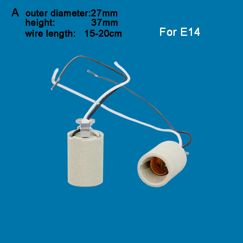 E14 E12 B22 E10 Soporte de casquillo de base de tornillo para bombilla de lámpara de luz: Beige