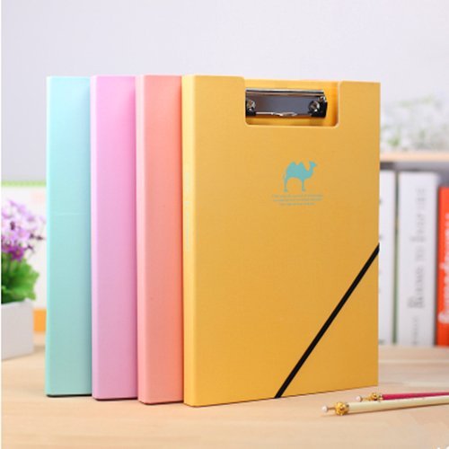 Portapapeles con doble clip para documentos, carpeta, papel de datos, con vendaje, para oficina, A4