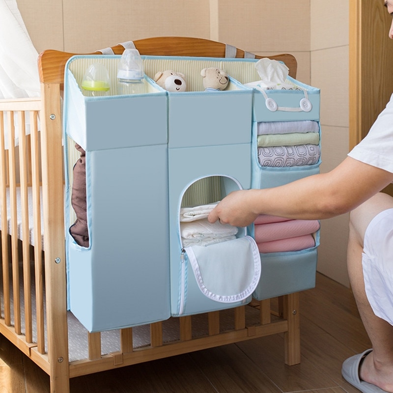Portable bébé berceau organisateur lit suspendu sac pour bébé essentiels couche-culotte biberon stockage berceau pliable sac ensemble de literie