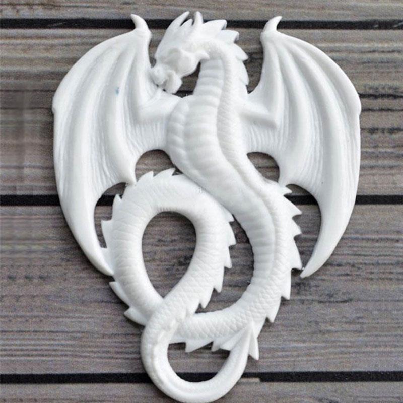 Cupcake Dragon Sugarcraft Siliconen Mal Lange Siliconen Cakevorm Klei Chocolade Gum Paste Decor Muffin Liners Fondant Keuken