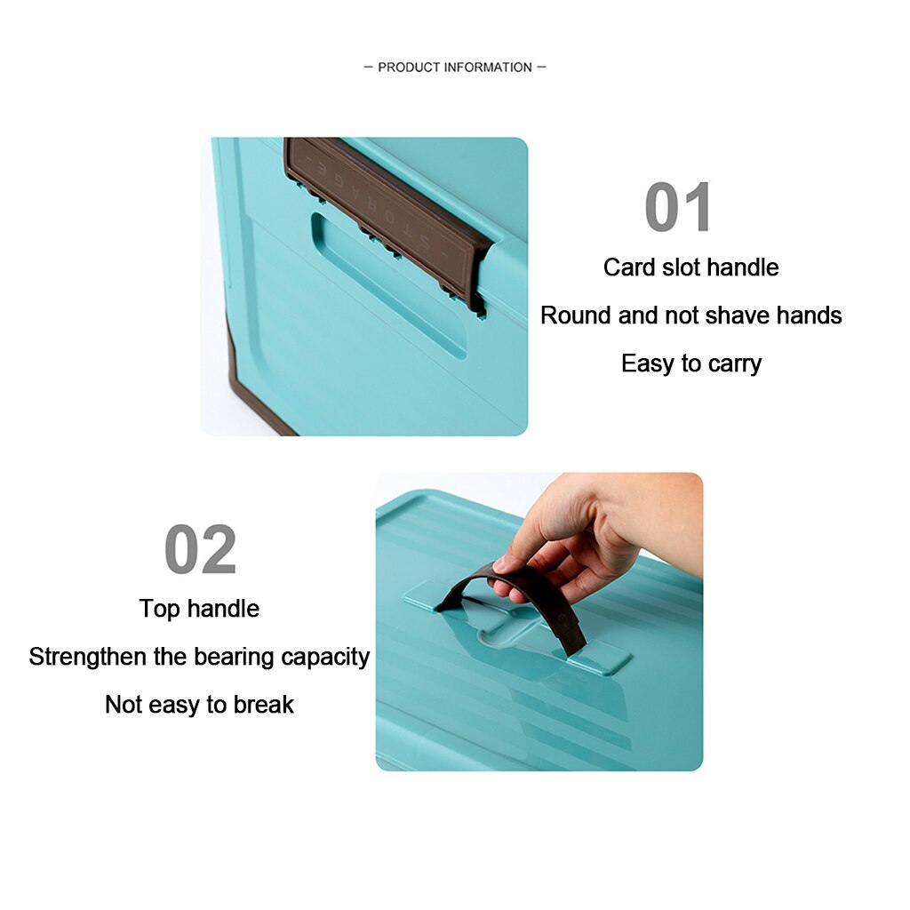 Foldable Storage Box Clothes Organizer Toys Plastic Tool Box Foldable Book Storage Box PP Material Plastic Tool Box