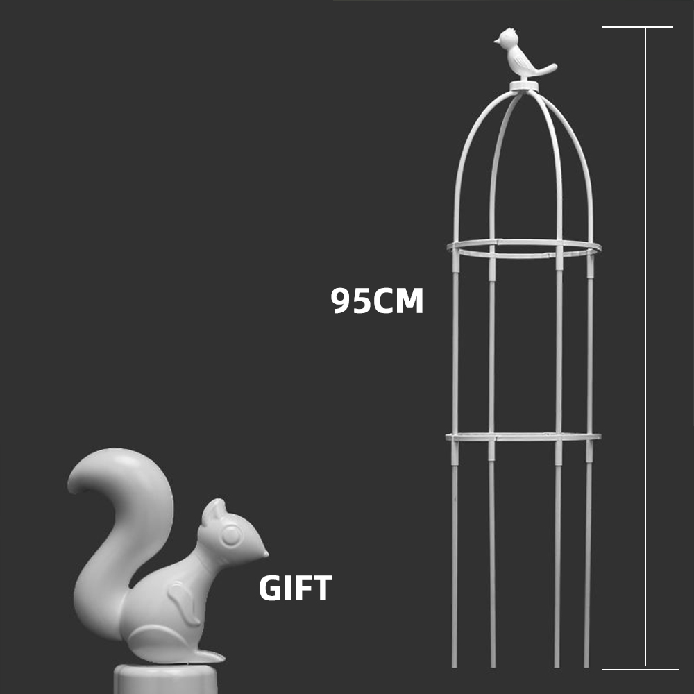 Klimmen Plant Trellis Tuin Tomaat Ondersteuning Kooien Voor Bloemen Planten Ondersteuning Frame Trellis Klimmen Diy Bloem Wijnstokken Pot Stand: Oranje