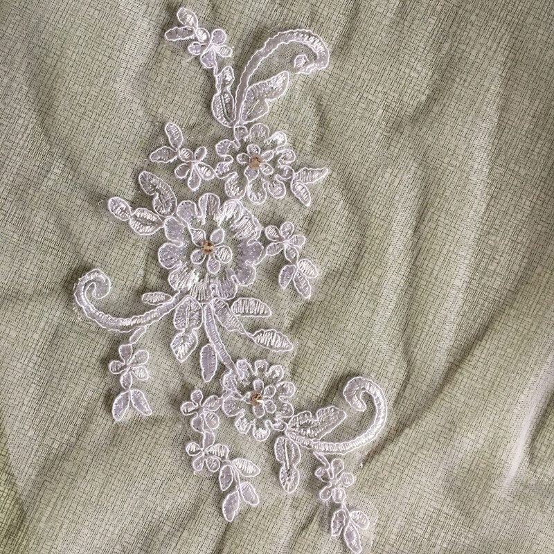 Welony ślubne welony ślubne krótkie jednowarstwowe talia długość diament ozdobiony paciorkami aplikacja biała