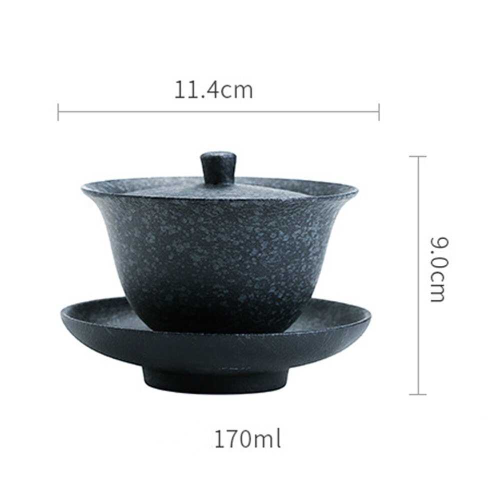 Japanese Tea Tureen Handmade retro stoneware tea maker Big Ceramic Tea Bowl