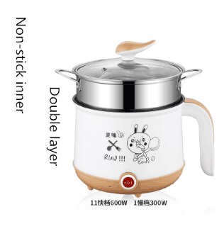 220v mini bærbar elektrisk kogegrydemaskine enkelt/dobbelt lag tilgængelig 3 farve tilgængelig pot multi komfur: 8