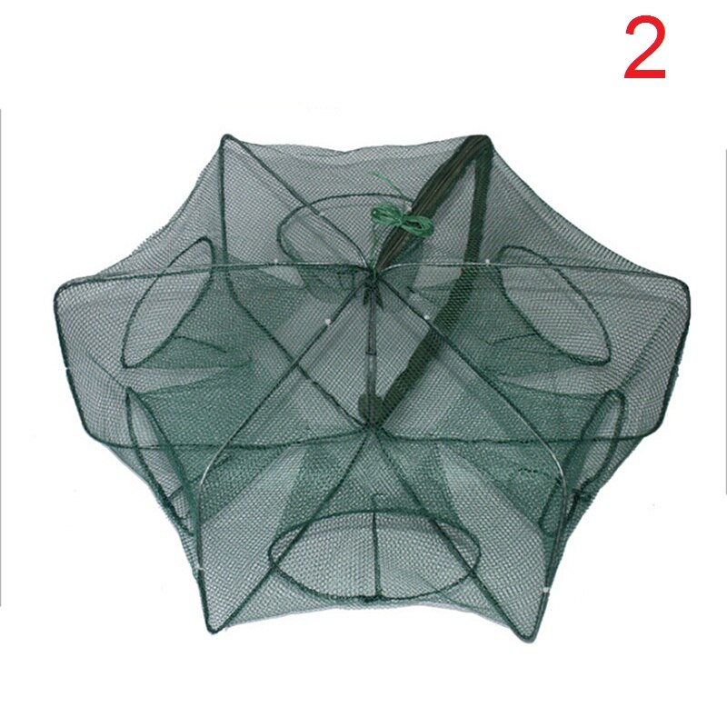 1PC 2.4M nylonowa siatka wędkarska kraba raki Homar łapacz pułapka strąk napięciem sieć na ryby składana przenośna sieć rybacka węgorz krewetki przynęty sieci: V-SH-FI-779