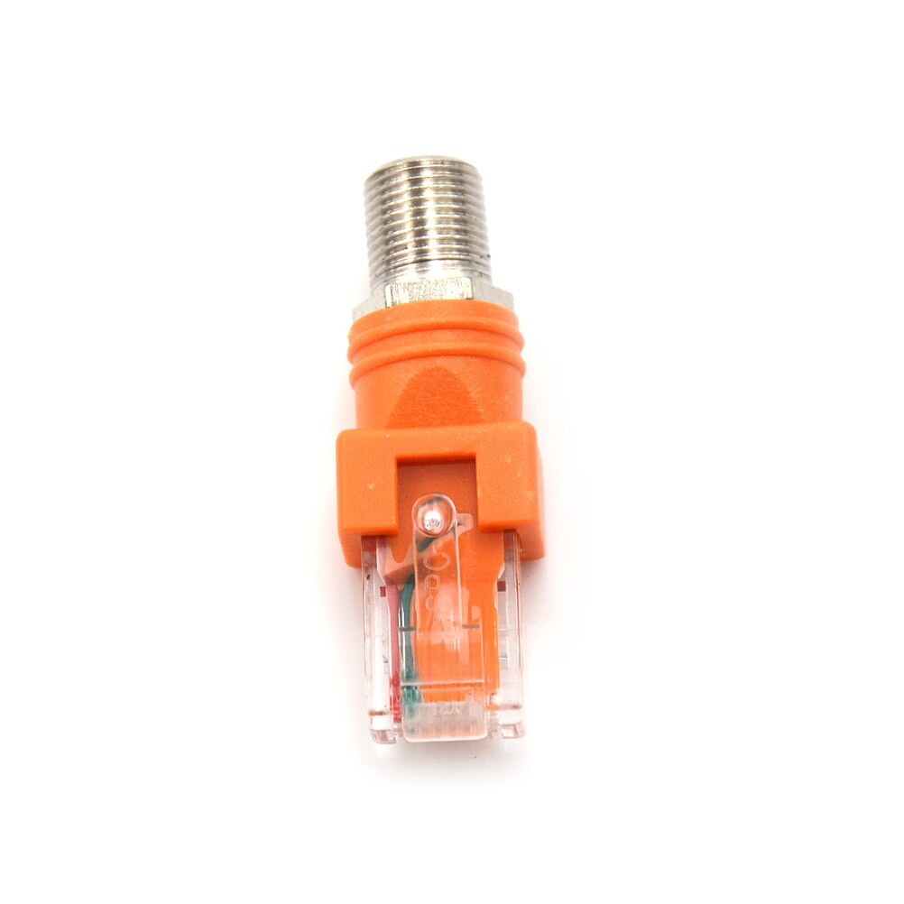 F-Type Connector RF Female To RJ45 Male Coaxial Barrel Coupler Adapter Coax Adapter RJ45 To RF Connector