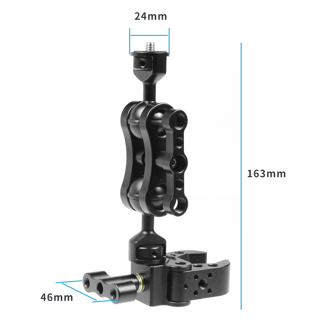 Brazo mágico de cámara con doble cabezal de bola, con pinza de garra de cangrejo, soporte Universal para Monitor, Super abrazadera, soporte para luz de vídeo SLR foto: Set B