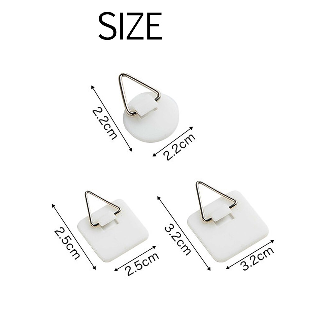 40Stck unsichtbar Klebstoff Platte Aufhänger einstellen Vertikale Platte Halfter für sterben Zauberstab Gericht Haken Tragbare selbst-Klebstoff Zauberstab platte Halfter