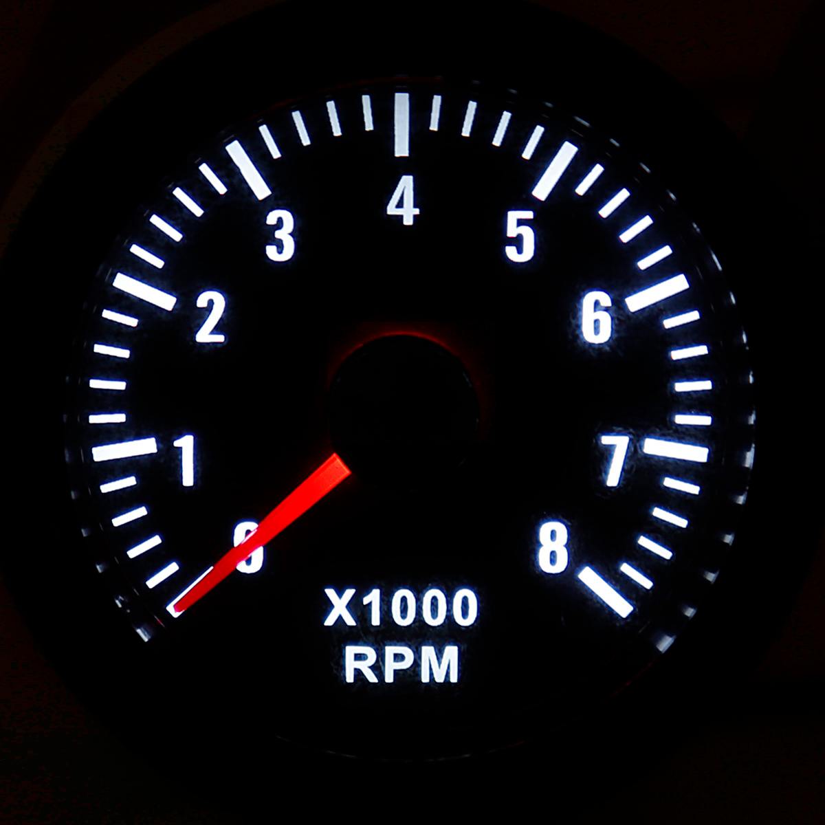 12V For Diesel Motor Engine 52mm 0-8000 RPM (On dash) Electrical Tachometer Gauge