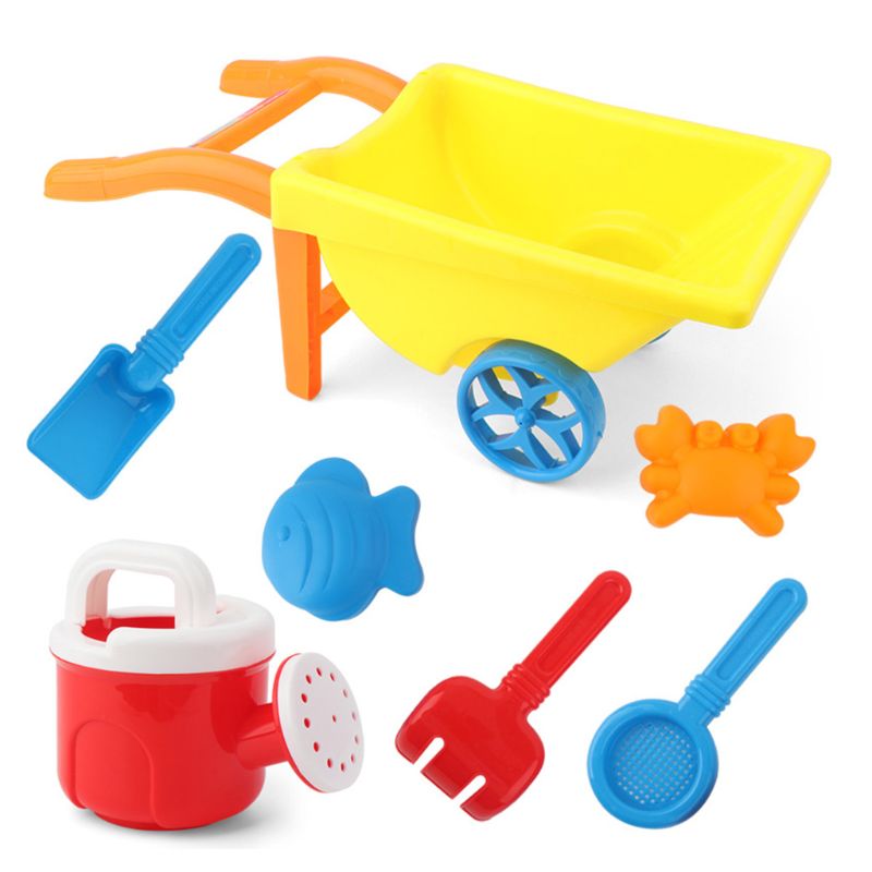 Gota tienda 7 Uds carretilla juguetes de playa para niños juguetes de arena para la construcción de moldes de castillos de arena