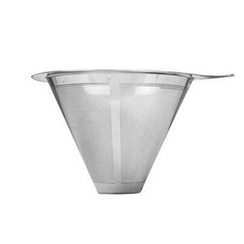 Tragt kegle kaffe drypper filter kaffe filter te si rustfrit stål holdbar practica