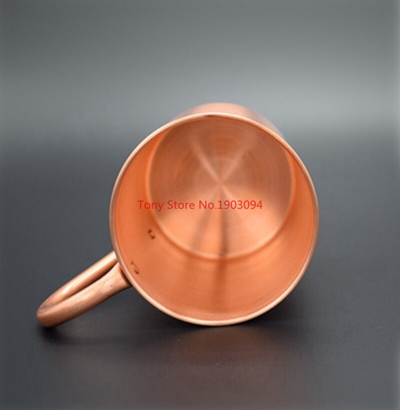 Mok 500 ml handgemaakte koperen mok koperen mokken (rosé goud