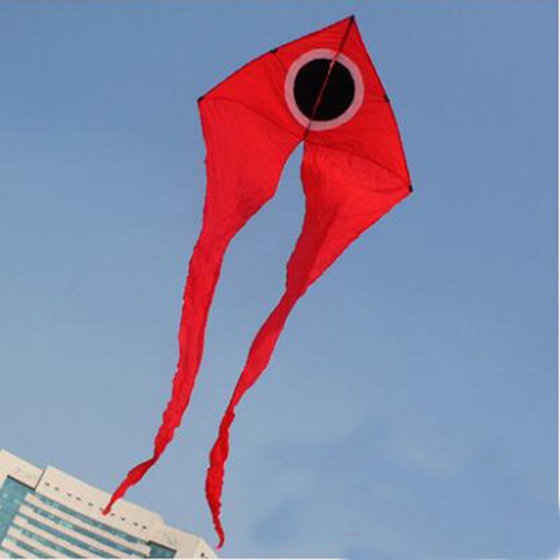 7m Power Triangle Kites/Kite With Handle and Line Good Flying: Red
