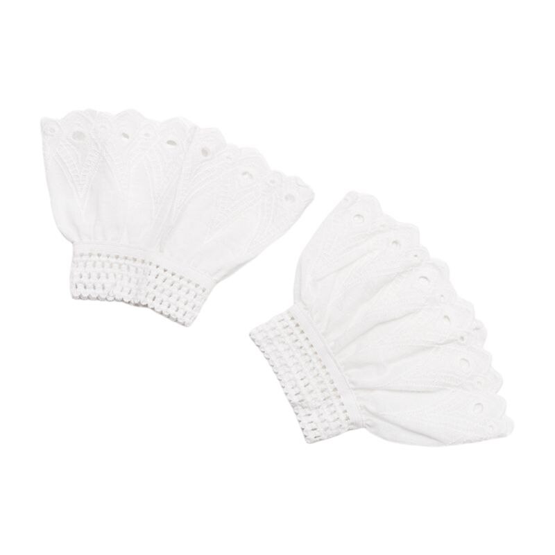 MEMOFYND 3 paar kanten middellange kuitsokken, kanten ruches sokken, damessokken, bobby-sokken, kledingsokken, geschikt voor schoenen en kleding (zwart, wit, bruin), zwart, wit, bruin., One size