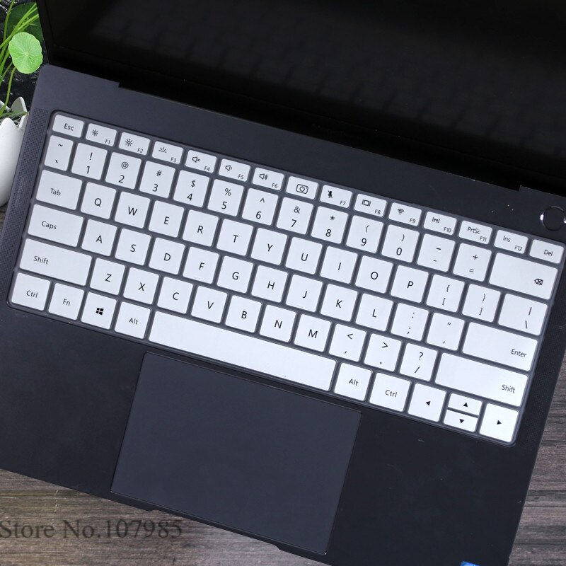 Silicone Laptop Keyboard Cover Skin Protector Film For Huawei MateBook D 15 AMD Ryzen 15.6 inch for Huawei Mate Book D15: White