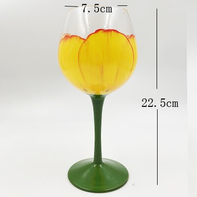 Interessant Blei-frei Gemalt Rotwein Tasse Hand gemalt becher Wein glas Cocktail glas Runde tassen Bar Hotel Party Getränk: A15