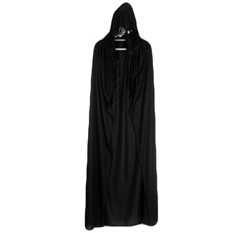 Unisex halloween heksenmantel omkeerbaar dubbellaags vampier cosplay capuchon cape