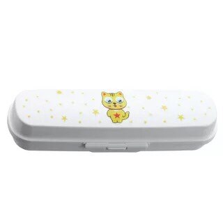 1Pair Chopsticks Plastic For Kids Cartoon Learning Chop Sticks Reusable Training Chopsticks Cute Children Tableware Set: white box