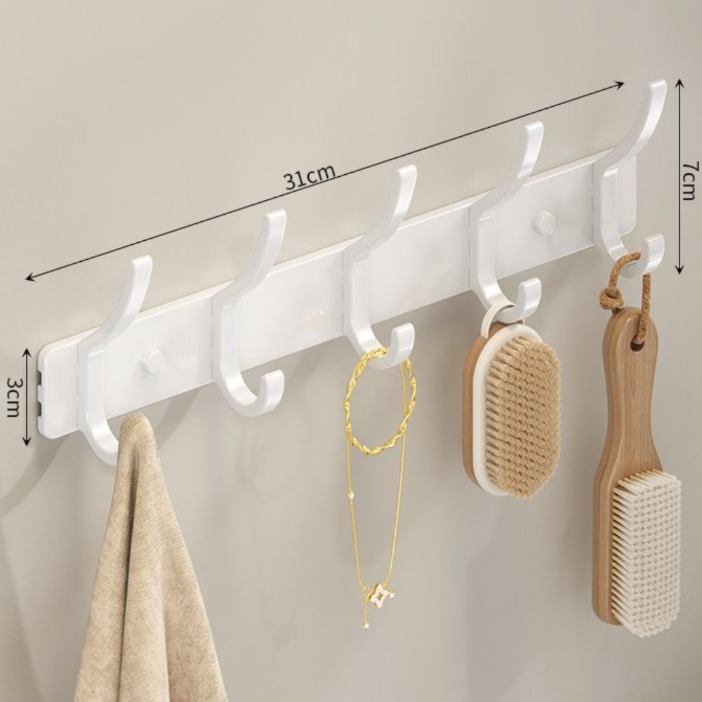 Sterke Dragende Kleding Jas Haken Zware Wandrek Handdoek Haken Huis Koolstofstaal Muur Gemonteerde Deur Hanger Badkamer: Rood