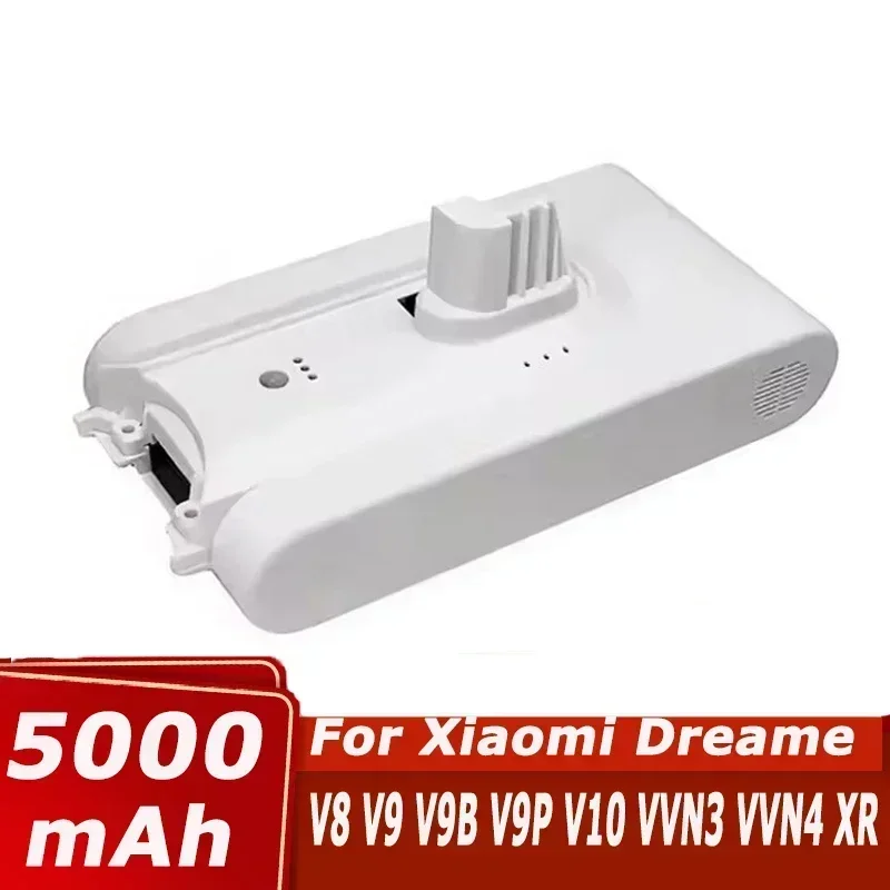 Batterie de remplacement 25.2V 5000mAh pour aspirateur Xiaomi Mijia Dreame V8 V9 V10 XR VVN3 VVN4: Rose