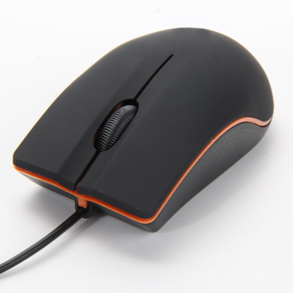 USB Wired Optical Mouse Ergonomic Gaming Mouse with 1200 DPI Precision Control and Customizable Buttons for PC Gamers