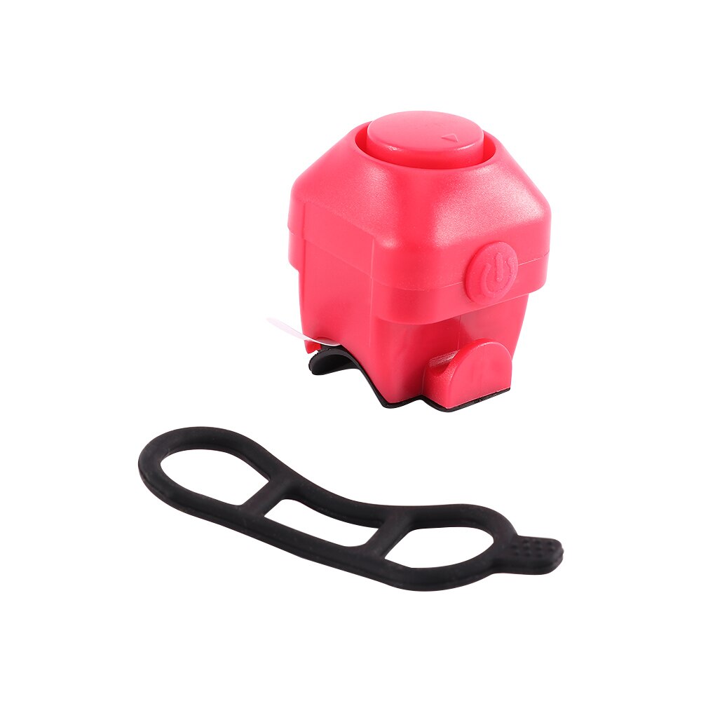 Sonnette puissante pour vélo électrique 130 dB, klaxon à fixer au guidon, accessoire d'avertissement sonore pour les cyclistes: red
