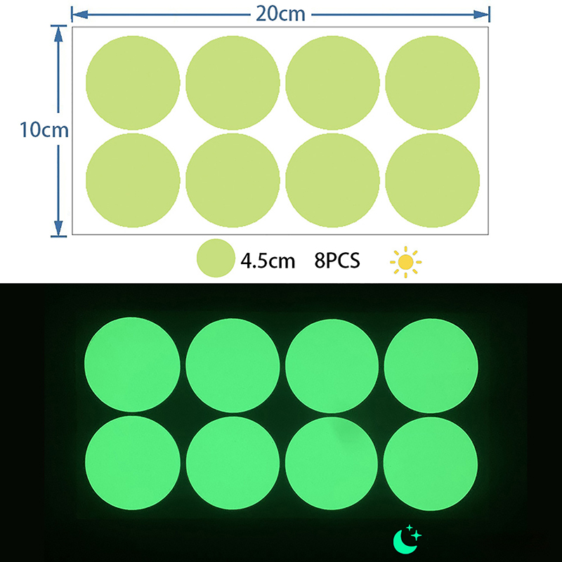 Pegatinas de pared de puntos luminosos fluorescentes para el hogar, pegatinas decorativas autoadhesivas para pared de habitación de niños, bricolaje, brillan en la oscuridad
