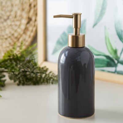 300-400ml 1 stk. keramisk emulsionsdispenserflaske guldbeholder bærbar sæbedispensere hotelklub håndbrusergel shampooflaske: Nr. .13-420ml