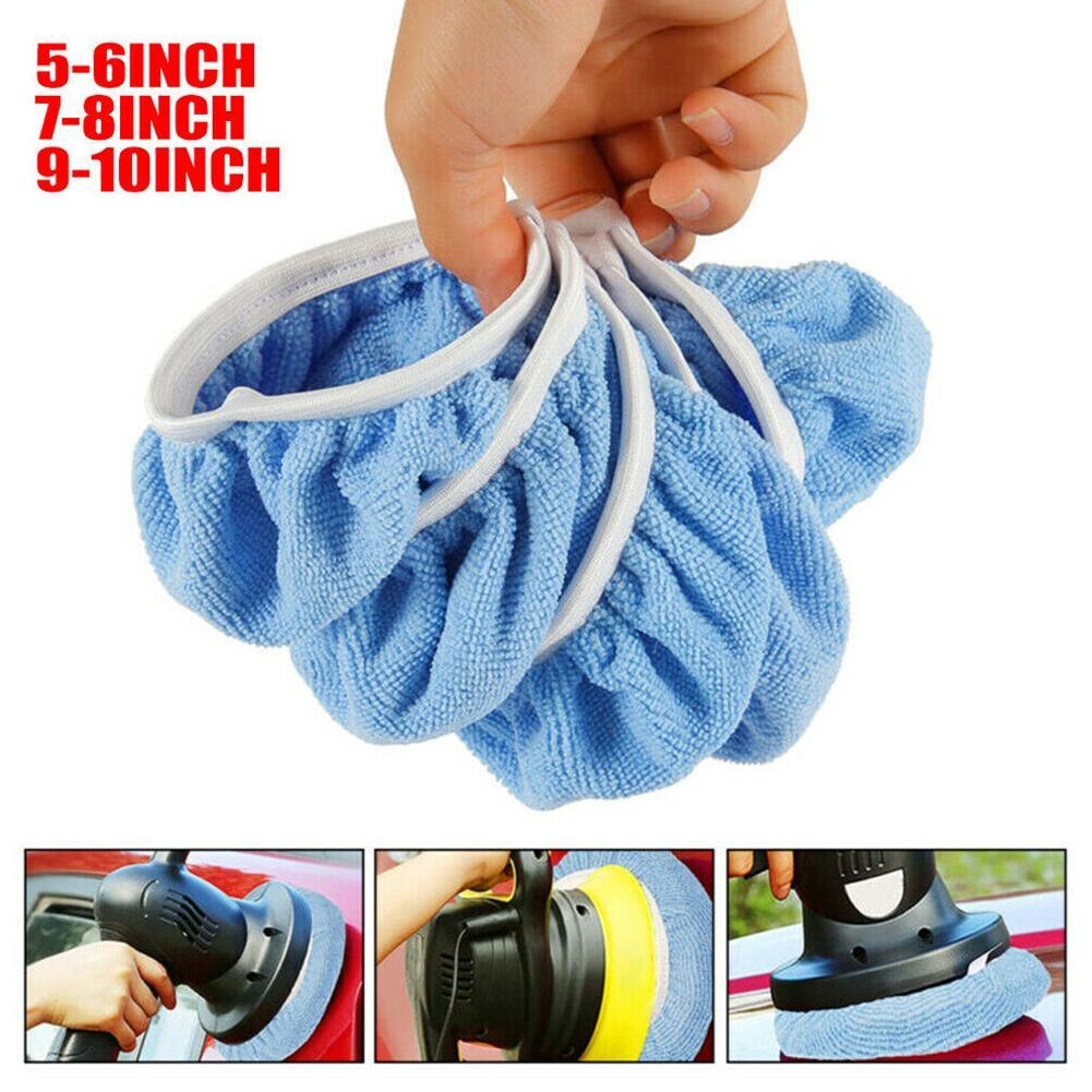5pcs Multi Size Car Polishing Pads Microfiber Bonnet Buffing Polishing Pad Kit For Car Polisher Car Tool Accessories