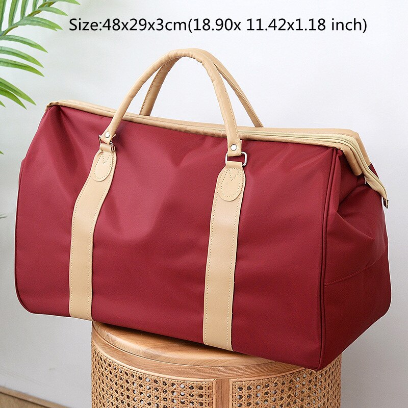 Bolsa de lona de viaje plegable, paquete de almacenamiento de ropa impermeable de alta capacidad, se puede mover, organizar, accesorios de bolso: Red A