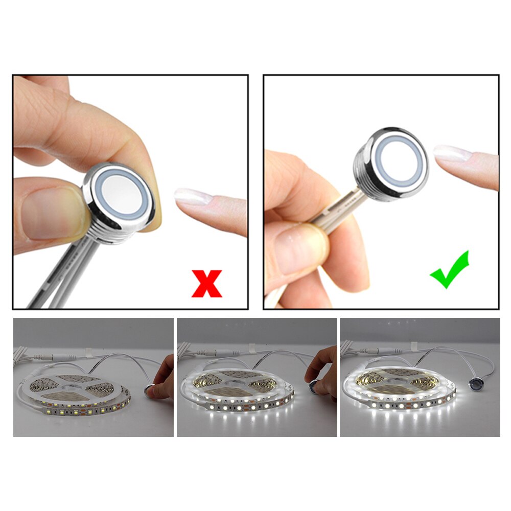 Dimming Touch Sensor control 5V 12V 24V For 5050 2835 backlight LED Strip Light Ribbon LED Lamp tape Cabinet kitchen lighting