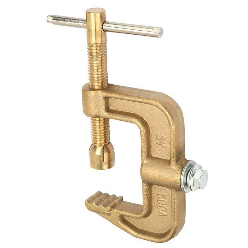 500A Brass G Shape Ground Welding Earth Clamp for Welding Machine Durable