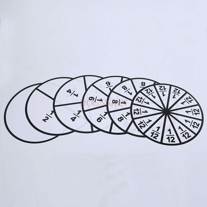 Matematik läromedel matte läromedel / poäng demonstrator / magnetisk bråkdel demonstrator / tallrik / cirkel