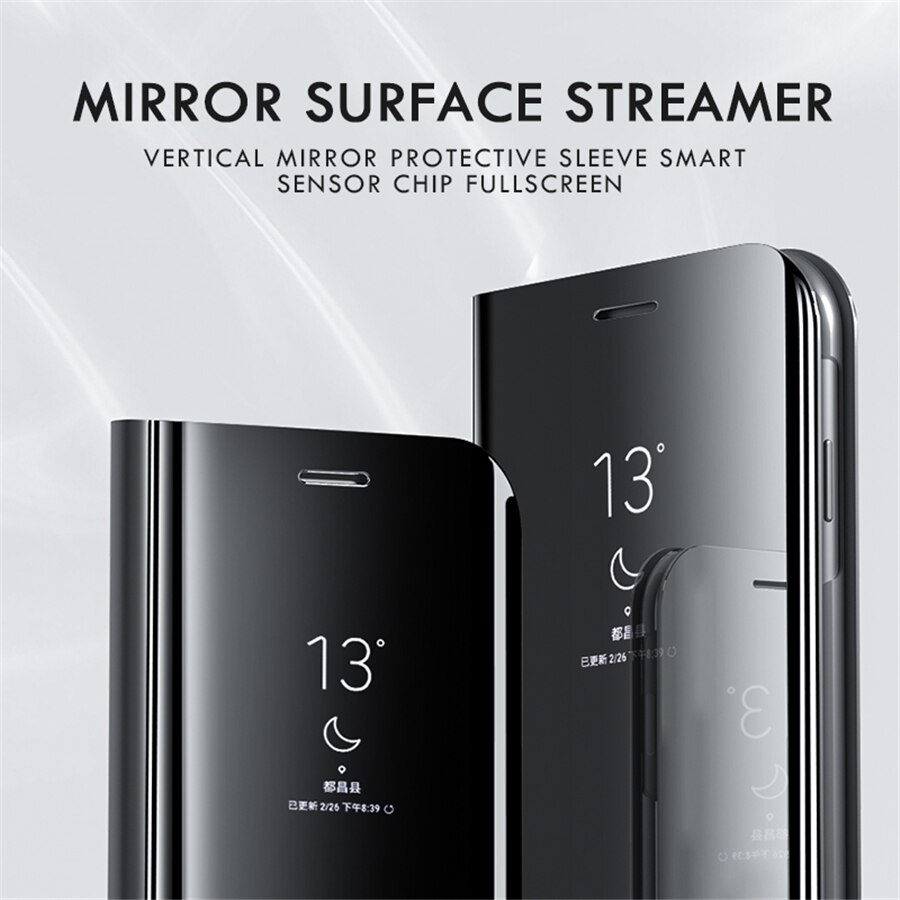 Inteligentne lustro odwróć telefon pokrywa dla samsung galaxy a52 a 52 52a 5g SM-A526B 6.5 kickstand funda zderzak coque dla przypadku sansung a52