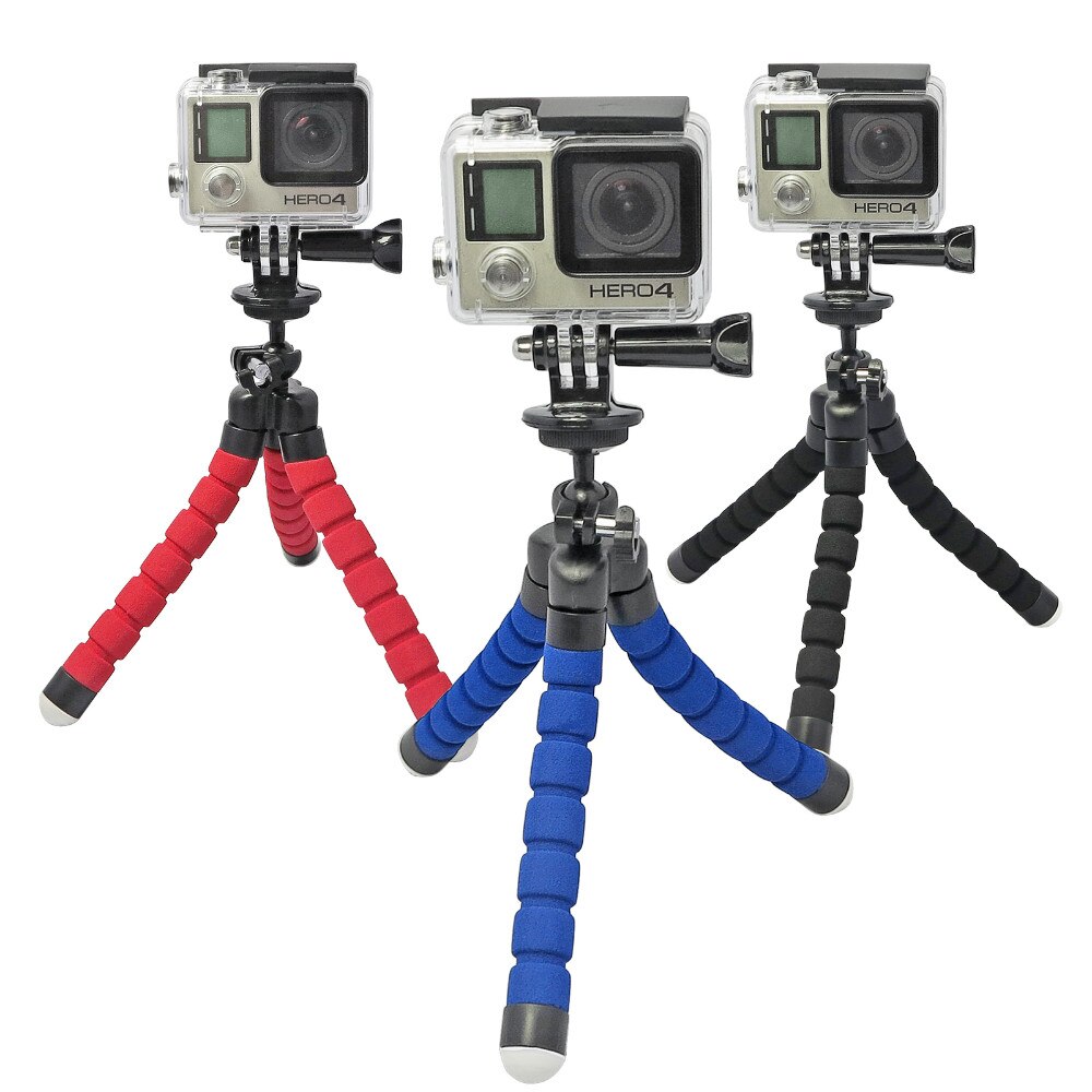 Anjirui Mini Flexibele Draagbare Spons Octopus Statief Flexibele Voor Gopro Slr Dslr Dv Camera Kleine Camera Telefoon Houder Stand