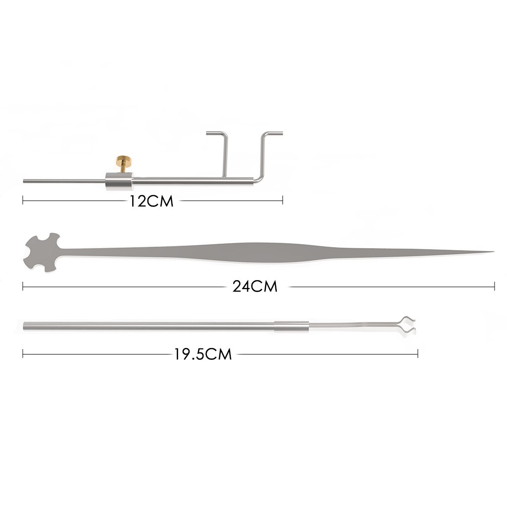 Altviool En Viool Luthier Gereedschap Set Soundpost Measurer & Retriever Klem & Setter