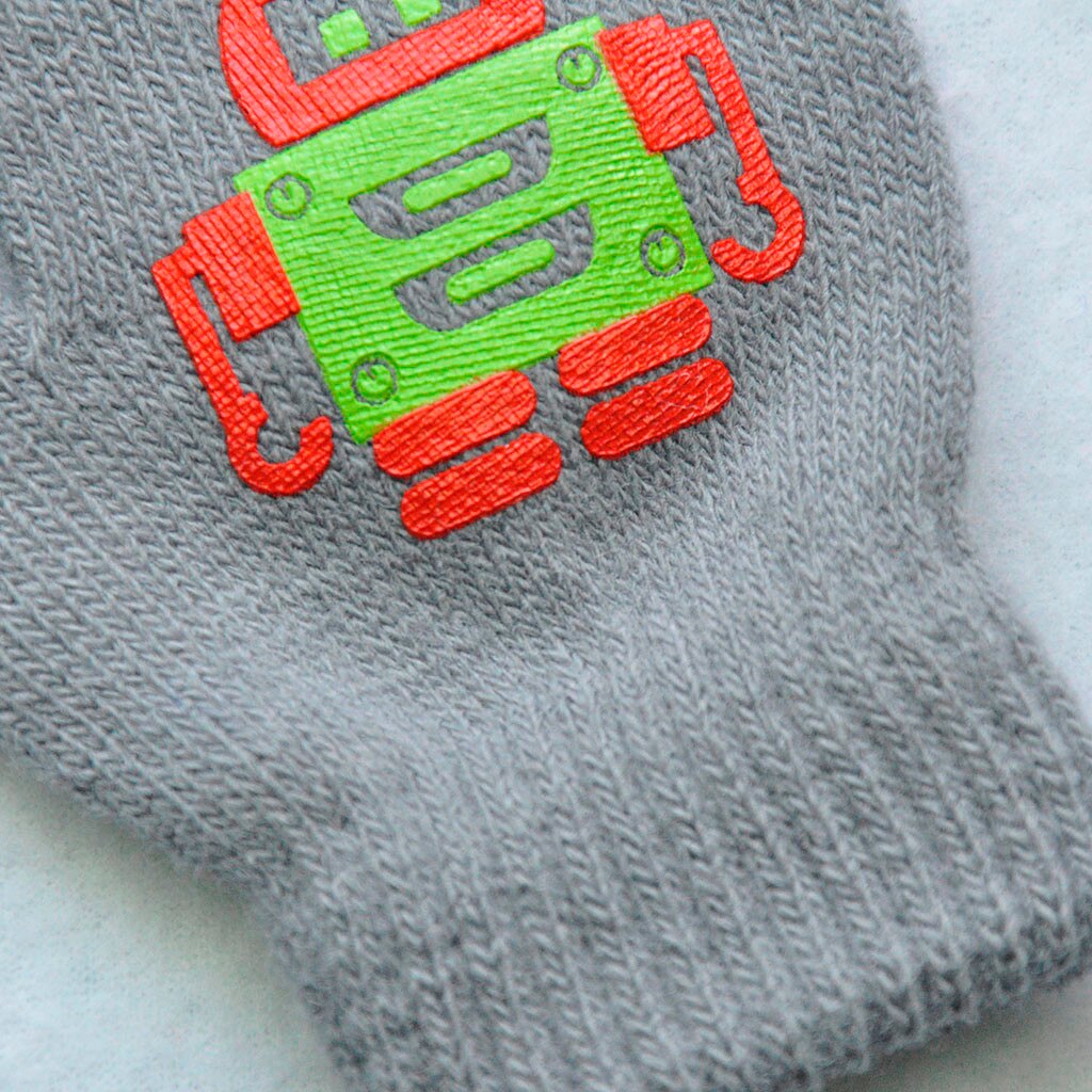 Enfants gants mignon Robot imprimer gants hiver tricot -né moufles épais enfants enfants garder le doigt au 1-4 ans