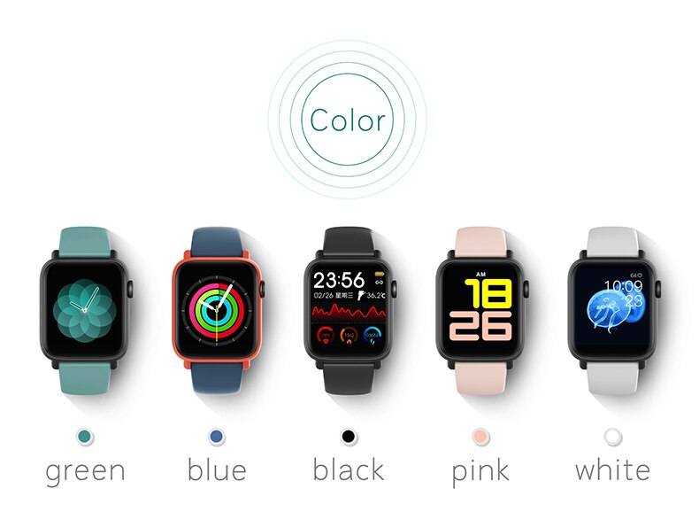 Pulsera inteligente Xiaomi QS19, reloj inteligente deportivo con control de la presión sanguínea y la temperatura corporal, control táctil completo y podómetro
