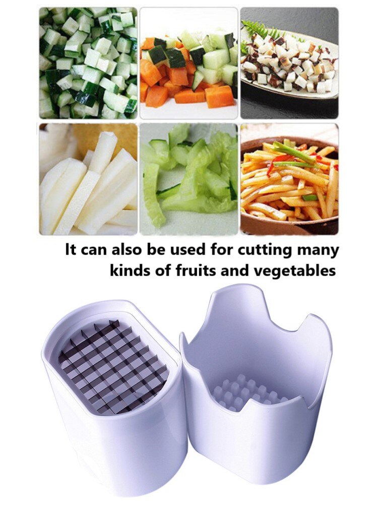 One step French fries cutter, a sharp tool for making French fries, and a multifunctional vegetable cutter