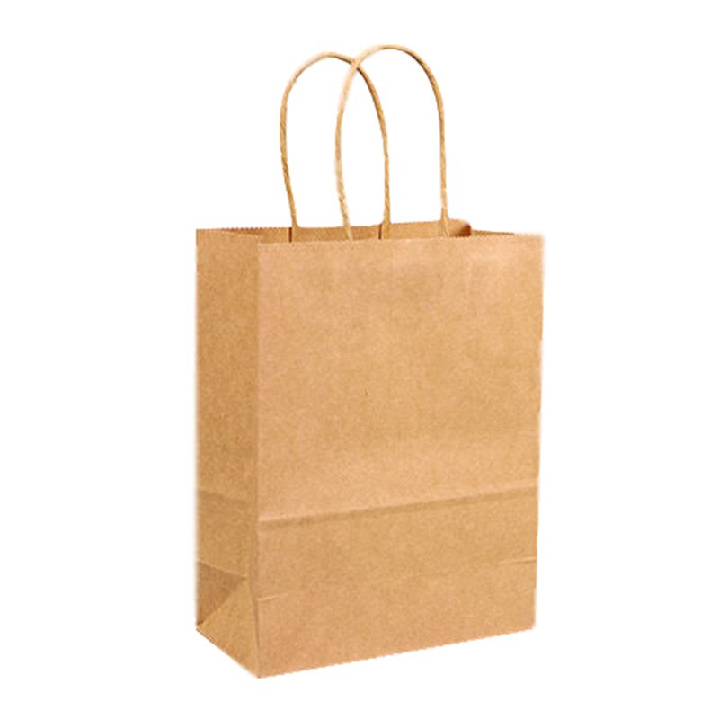 kraft paper bag packaging portable paper bag clothing shopping kraft paper bag supermarket shopping bag 10 pieces