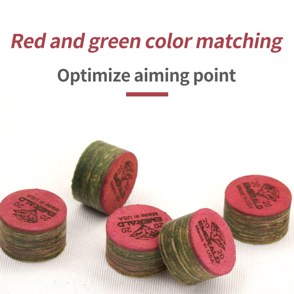 Tiger Pool Cue Tips Emerald Laminated Layers Icebreaker Phenolic Break Jump Tips Carom Billiard Accessories