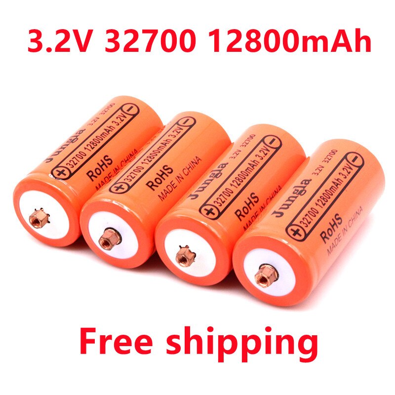 100% Original 32700 12800mAh 3.2V lifepo4 Rechargeable Battery Lithium Iron Phosphate Power Battery with screw