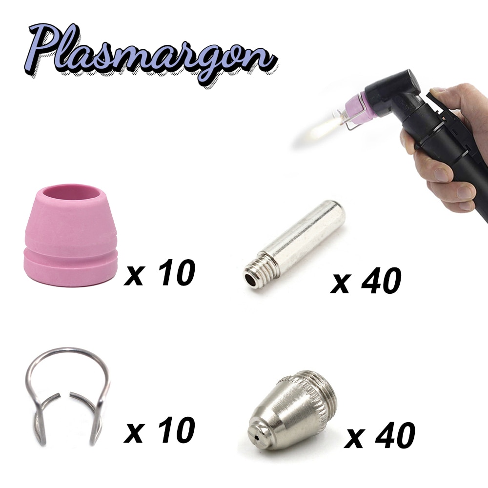 Plasma Cutter Consumable Kits Nozzle Tips Electrode Guide Pilot Arc Cutting Torch Wsd60p CUT50P/60P Accessories