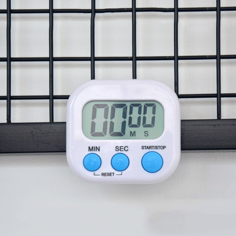 LCD Mini Kitchen Digital Magnetic Manual Electronic Countdown Timer Stopwatch Alarm with Cooking Sleep Shower Study Gadget Tools