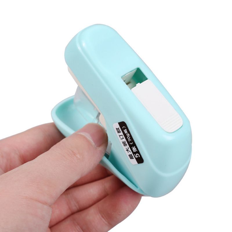 No Nails Stapling Machine Mini Cute Book Stapler No Staples required Stapleless Stapler Paper Stapling Stapler F3MA